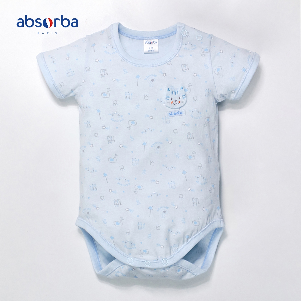 จำหน่ายเฉพาะออนไลน์ - แอ็บซอร์บา ชุดบอดี้สูท สีฟ้า สำหรับเด็กอายุแรกเกิด - 3 เดือน คอลเลคชั่น Coeur & Etoile
