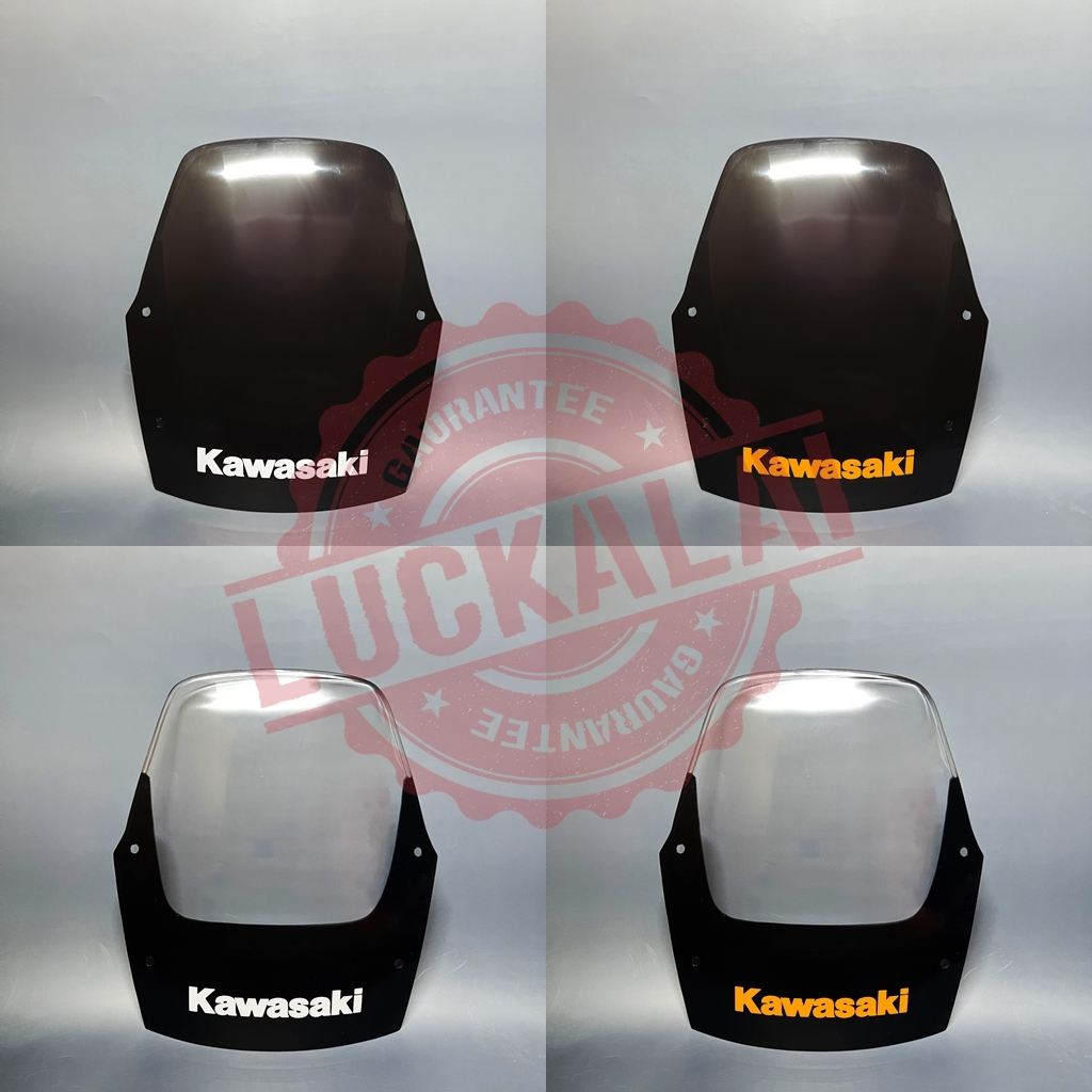 บังไมล์ KR 150 กระบังลม KR150 / สีใส / สีชา / โลโก้ส้ม / โลโก้ขาว --- By LuckALai