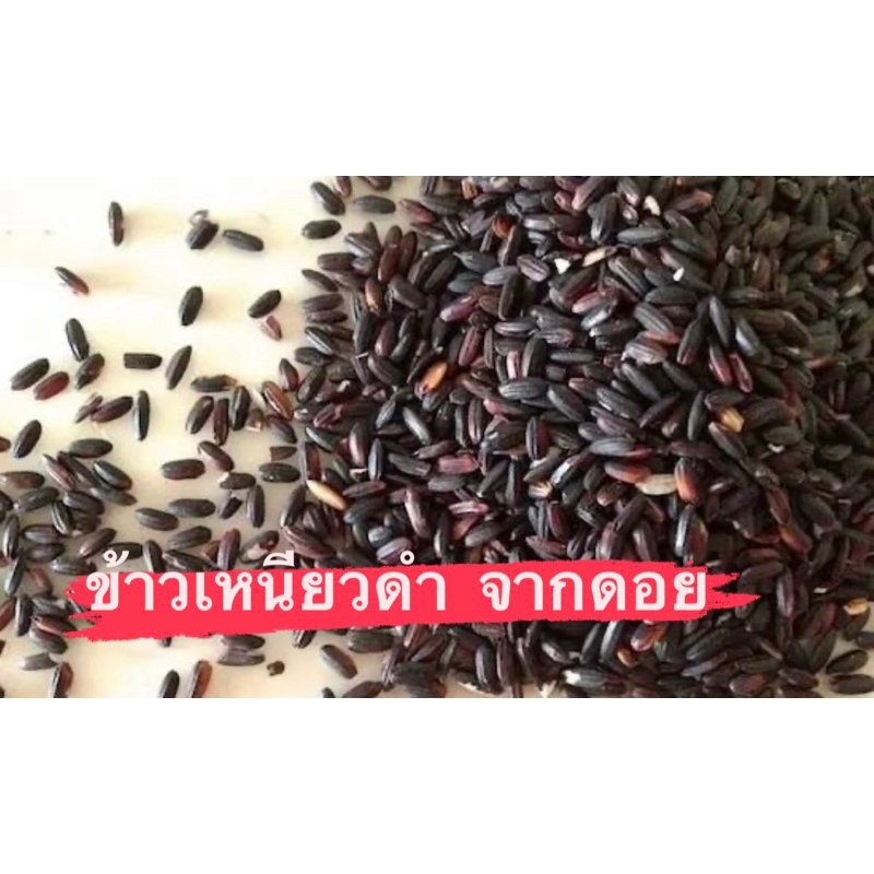 ข้าวเหนียวดำ (ลืมผัว) จากดอย ครึ่งกิโล 50บาท 1 กิโลกรัม 90บาท