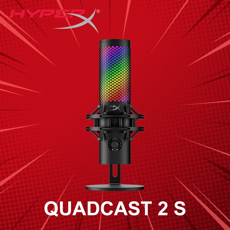ไมโครโฟน HyperX QuadCast 2 S ประกันศูนย์ 2 ปี