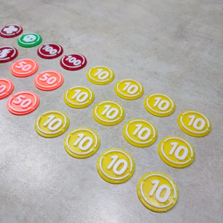 Pokemon TCG Tokens และ Damage Counters – ชุดโทเคนสำหรับการเล่นเกมการ์ดโปเกมอน [3D Print]