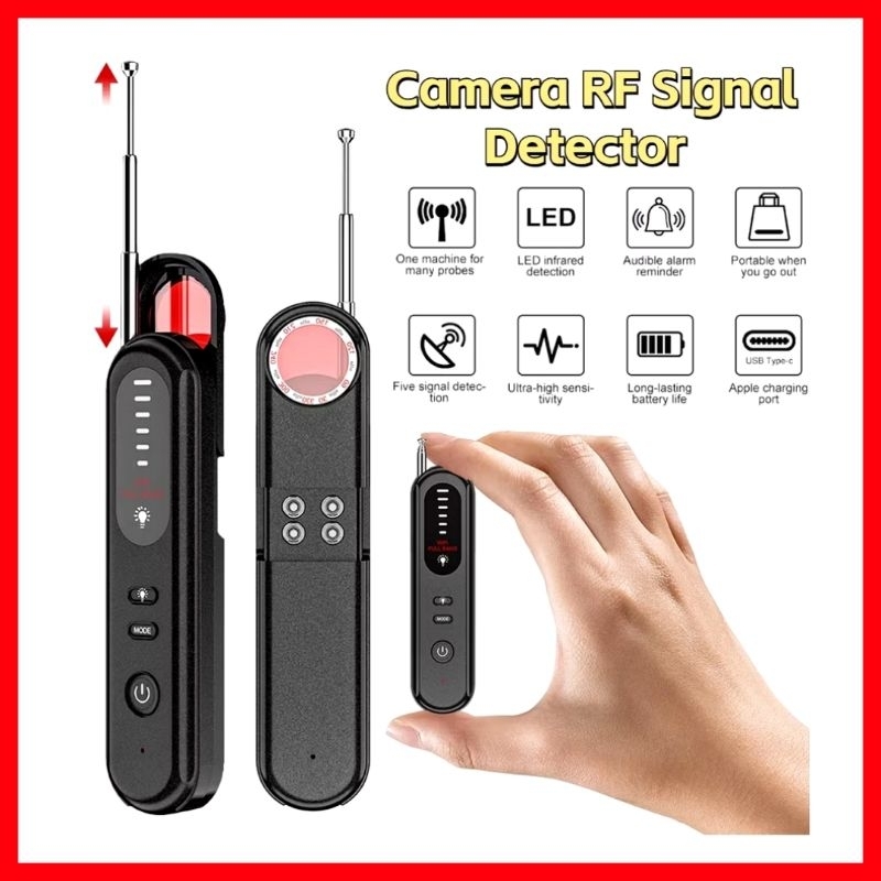 เครื่องตรวจจับสัญญาณเตือน GPS WIFI ที่มีสัญญาณมือถือ 2G, 3G, 4G ติดตามสมาร์ทโฮม สแกนสัญญาณ แบบพกพา.