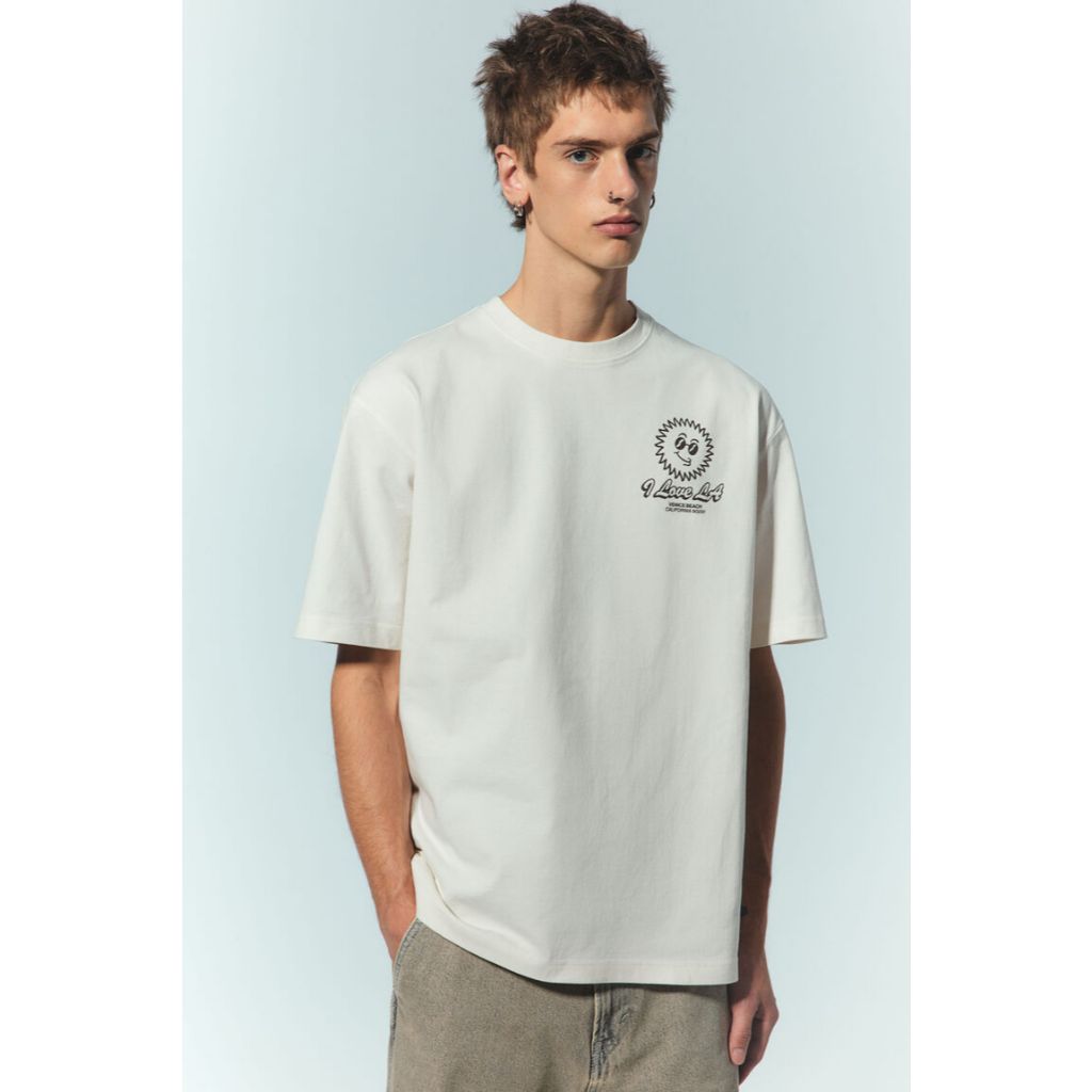 H&M Man Loose Fit Printed T-shirt 1238203_3