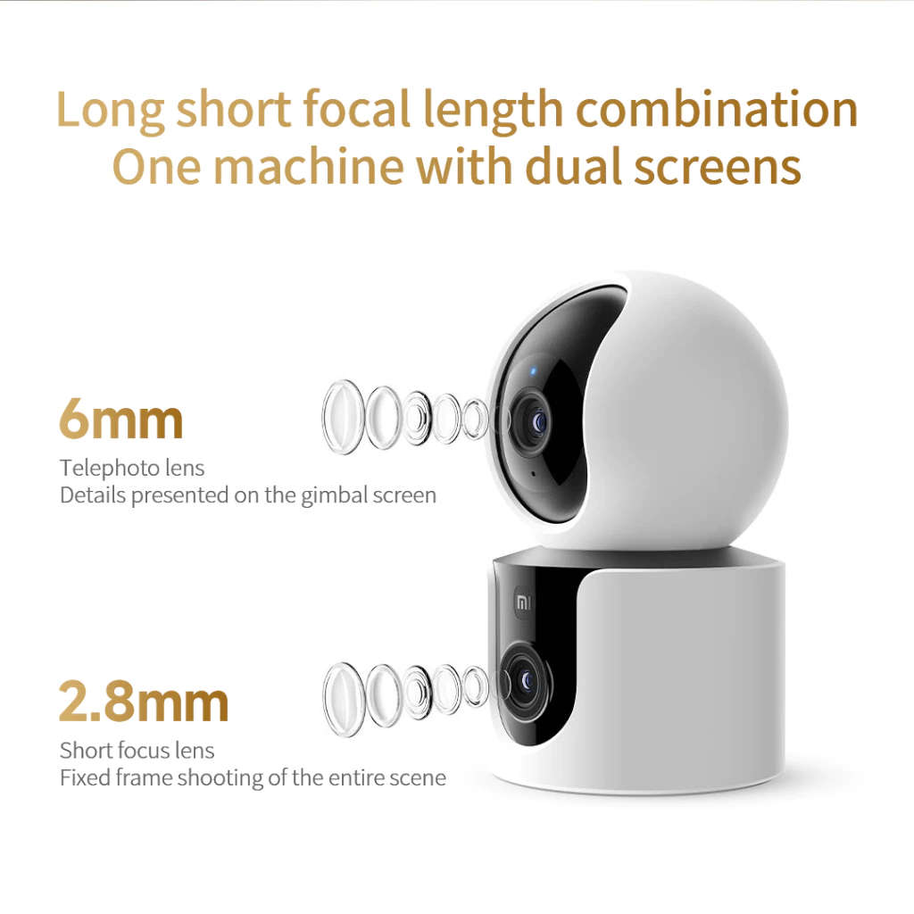Xiaomi Smart Camera กล้องวงจรปิดสองเลนส์รุ่น C300 Dual 2K 3MP