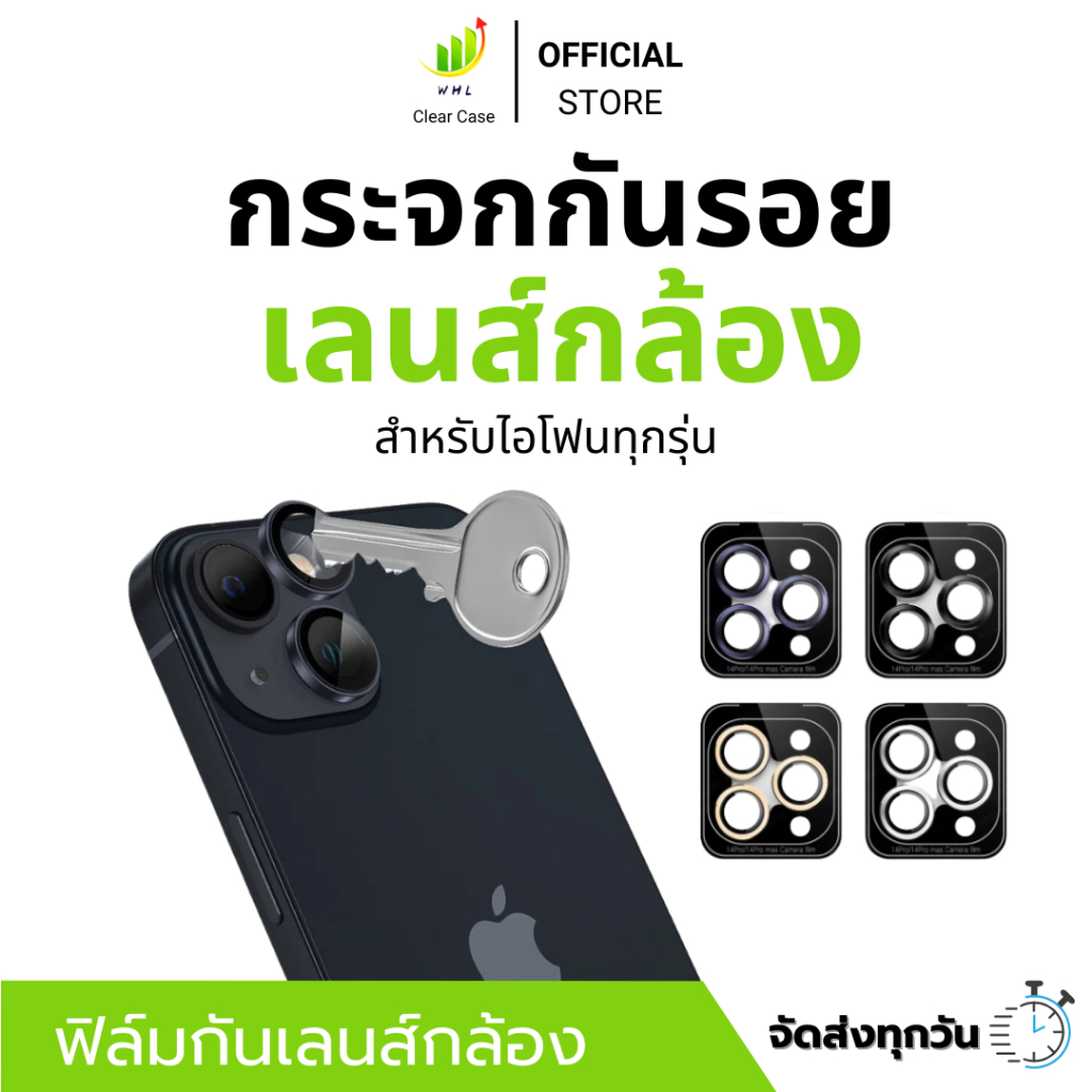 ฟิล์มกระจก กันรอย เลนส์กล้อง สำหรับ iPhone 15 pro max 15plus 15pro 15 pro max เลนส์กล้องไอโฟน