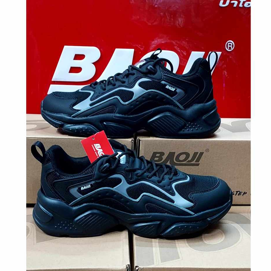 รองเท้า Baoji รุ่น BJM 827 สีดำ งานดีมาก โคตรสวยมาใหม่ ของแท้ 100% ใส่นุ่ม เบา สบายเท้า