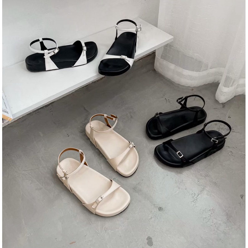 🌈พร้อมส่งแล้วค่า📢โค้ดลด100.-สั่งในไลฟ์/วิดีโอCocoshoes’รุ่น Browne (บราวนี่)รัดข้อ มินิมอล ฟีลโคเรีย น่ารักกรุบ!✨