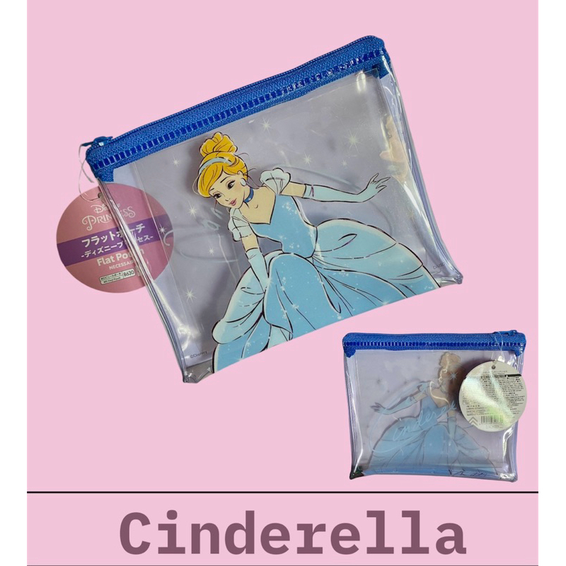Flat Pouch กระเป๋าซิป Disney Princess Collection