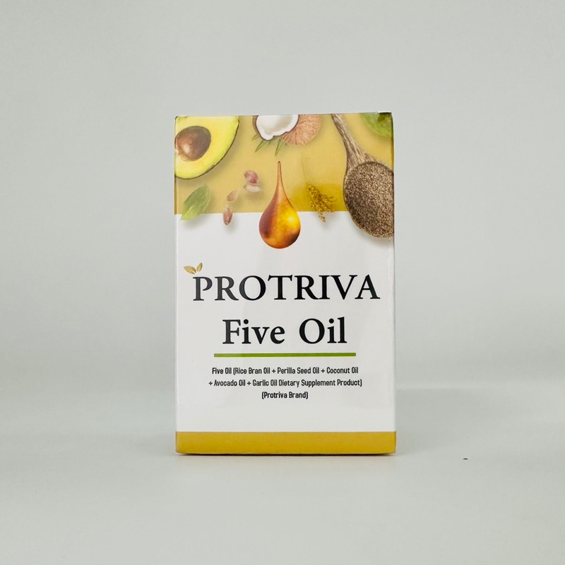 Five Oil Protriva 30แคปซูล น้ำมันสกัดเย็น 5ชนิด ความดัน ไขมัน หลอดเลือด