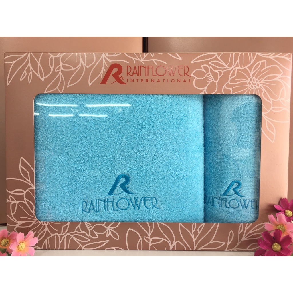 GIFTSET RAINFLOWER Towel ผ้าเช็ดตัว ขนาด 70x135 cm. เช็ดผม ขนาด 34x75 cm.