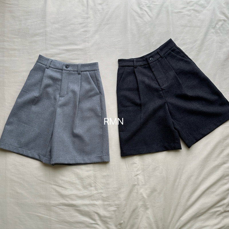 Roomry.n - Jamie velvet short pants กางเกงขาสั้น เอวสูง