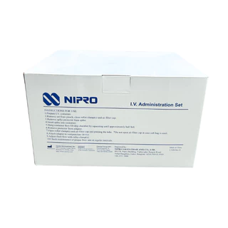 Nipro IV Administration Set สายชุดให้น้ำเกลือ180cm, 20 drops/ml, Sterile [1 Unit]