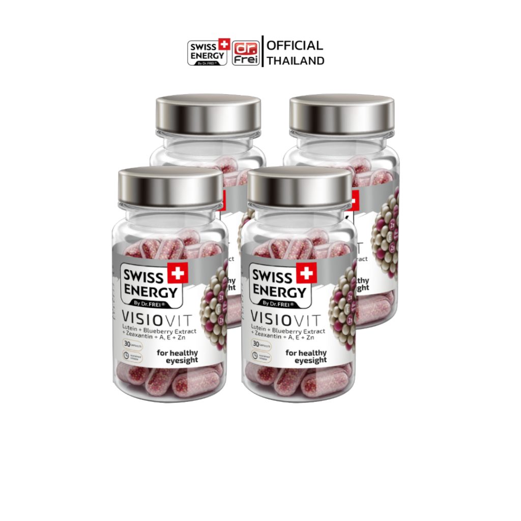 Swiss Energy Visio Vit Sustained Release Capsule 4 กล่อง วิตามินรวม บำรุงสายตา