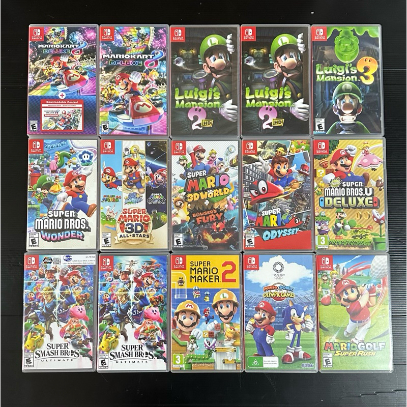 แผ่นเกมส์ Nintendo Switch มือ1 และมือ2 ราคาถูกจ้าา