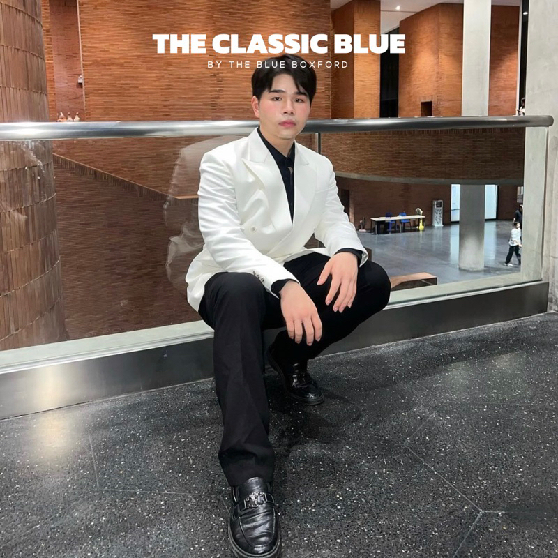 (สั่งผ่าน shopee video ลด30%) Classic blue - Cairo Loafer shoes รองเท้าหนังโลฟเฟอร์