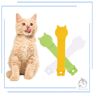 อุปกรณ์ป้อนสัตว์เลี้ยง เครื่องมือให้อาหารแบบแถบ ช้อนป้อนอาหารสัตว์เลี้ยง ที่แช่น่ารักที่เลียได้แมวแถบคั้นสําหรับ