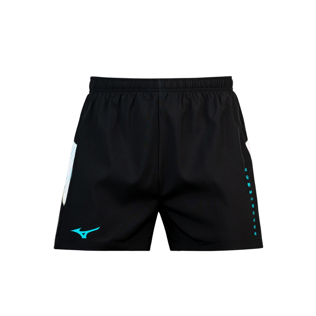 MIZUNO X ARI RUNNING SHORTS - BLACK/WHITE/SKY กางเกงวิ่ง มิซูโน่ X อาริ สีขาว