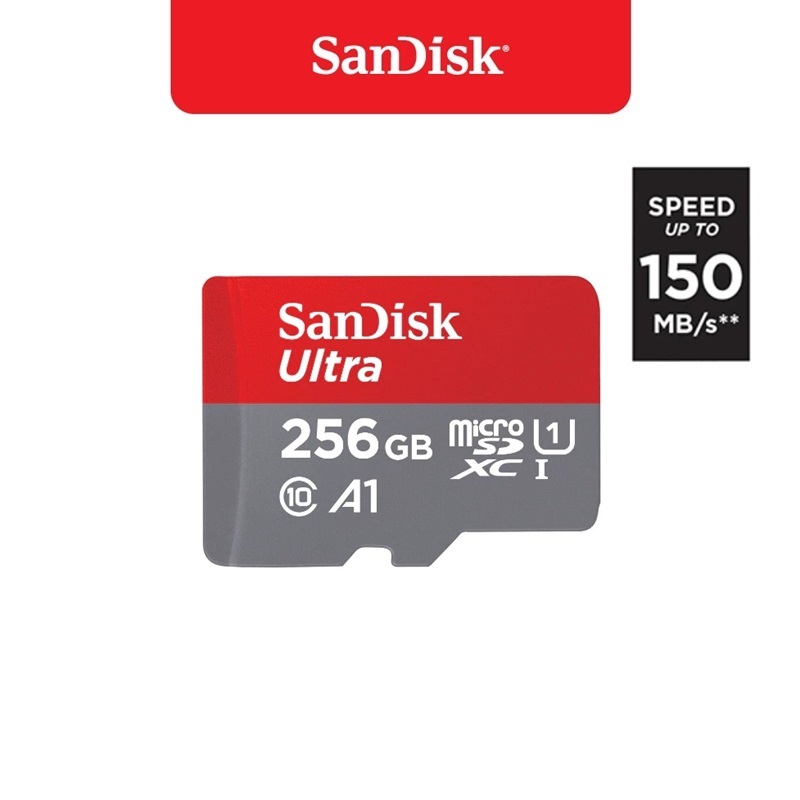 SanDisk 256GB MicroSDHC UHS-I Card Ultra Class10 Speed 150MB/s** เมมโมรี่การ์ดแท้ รับประกันศูนย์ Synnex