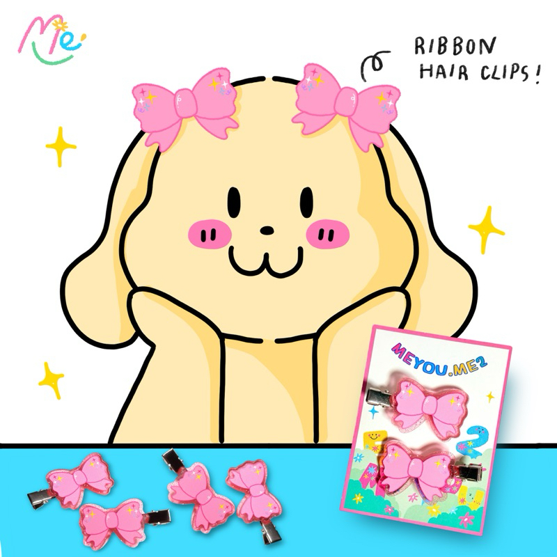 Meyou.Me2 | กิ๊บติดผมโบว์กลิตเตอร์