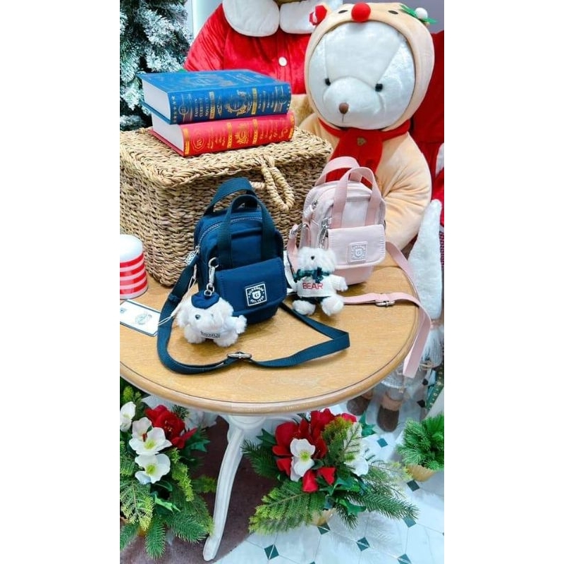 กระเป๋าสะพายข้างใส่มือถือทรงตั้ง GUOO BEAR 🐻