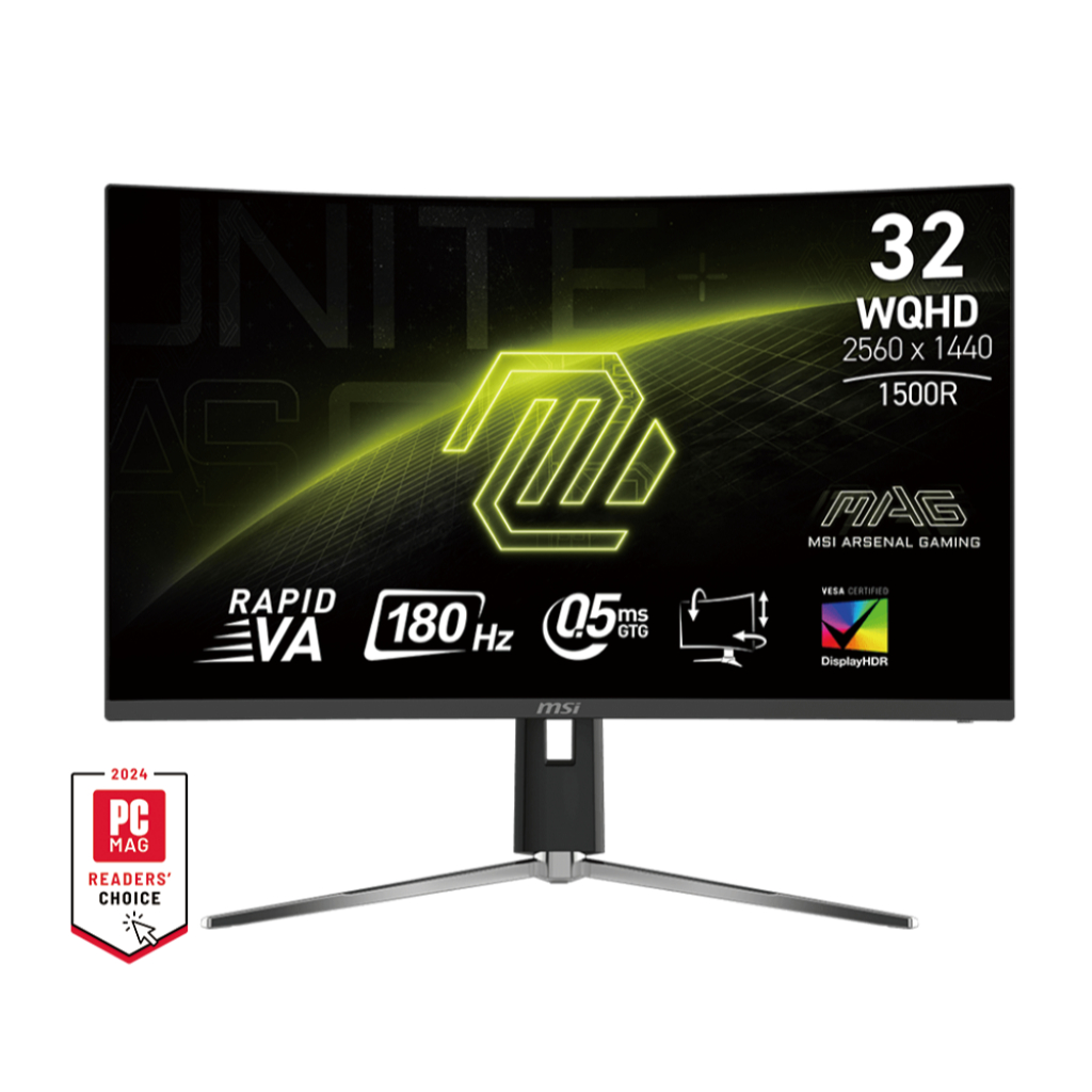 MSI MAG 32CQ6PF Monitor จอคอมพิวเตอร์ 31.5" (80.01 cm)2560x1440 (WQHD)