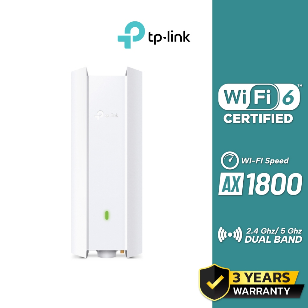 TP-Link AX1800 Indoor/Outdoor WiFi 6 Access Point รุ่น EAP610-Outdoor