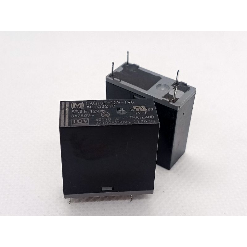 (1pcs) รีเลย์ LKQ1-aF 12V. 8A 4ขา ขนาด11×24×24มิล. Relay LKQ1-aF 12V 8A 4Pin.พร้อมส่ง