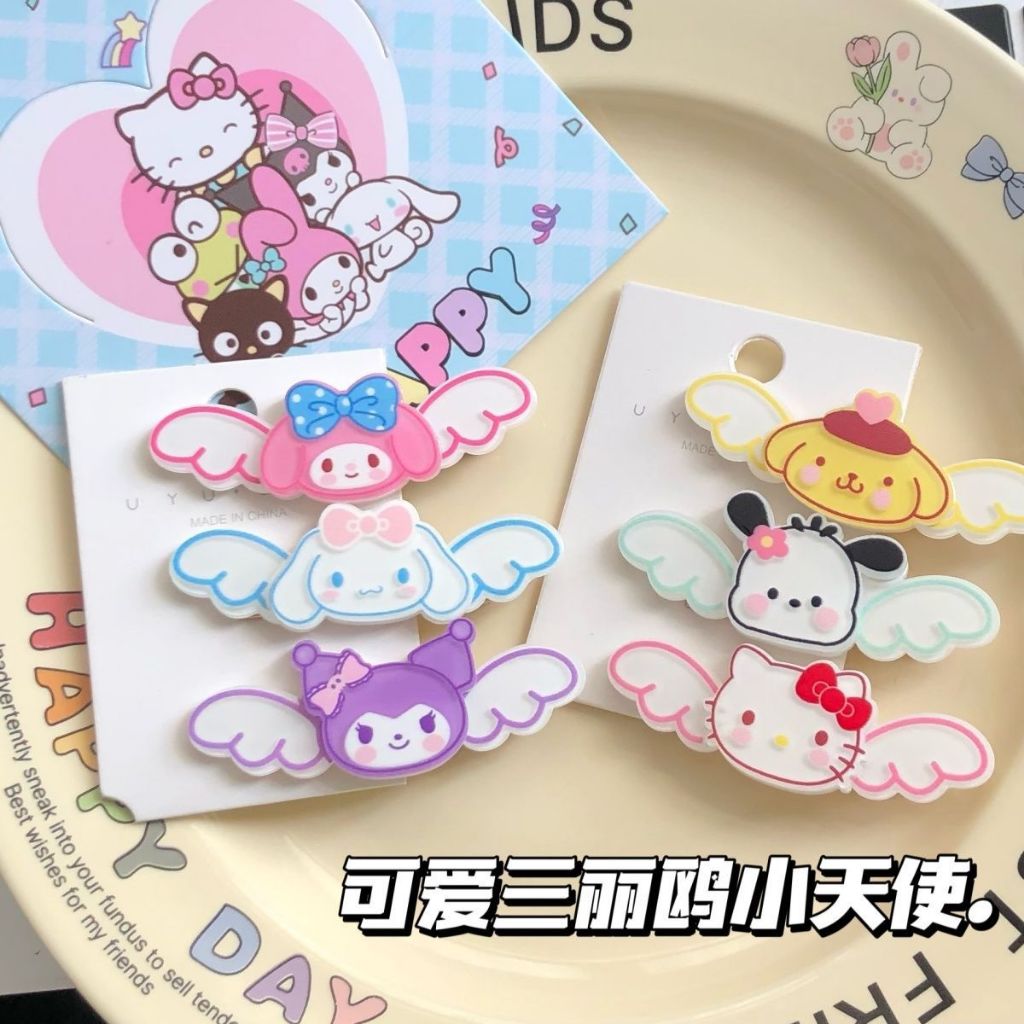 A1125 ชุดกิ๊บติดผม ลาย Sanri น่ารัก กิ๊บแบรนด์ สไตล์เกาหลี