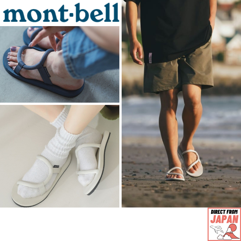 รองเท้าแตะ montbell Sock-on ใส่ถุงเท้าได้ เบา ใส่สบาย พื้น EVA กันลื่น เหมาะกับแคมป์
