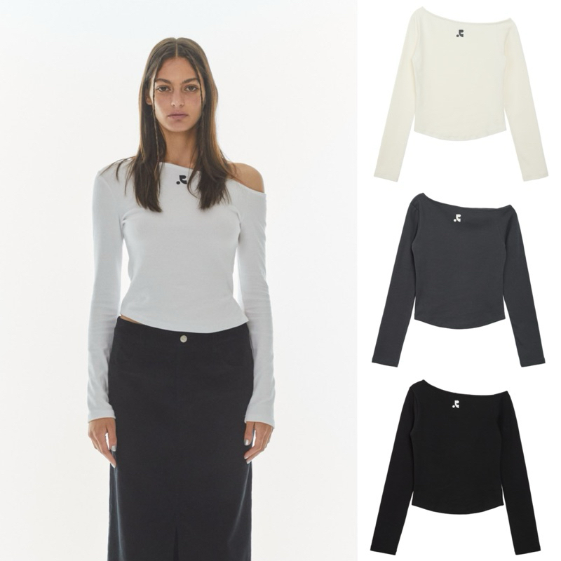 [แท้/พรีออเดอร์] REST&RECREATION - ONE SHOULDER LONG SLEEVE TOP