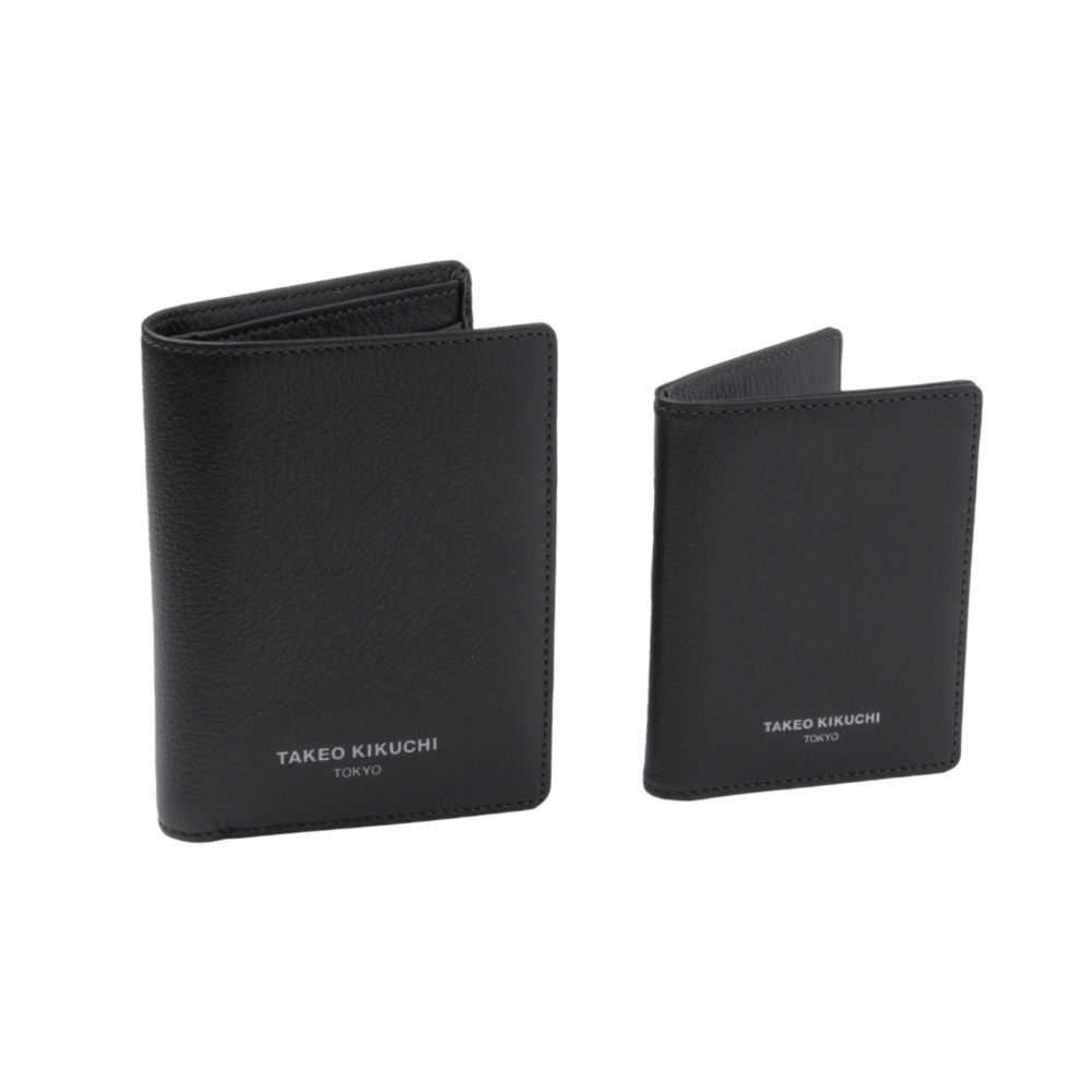 TAKEO KIKUCHI กระเป๋าสตางค์ใบสั้น SOFT LEATHER WALLET WITH MINICASE