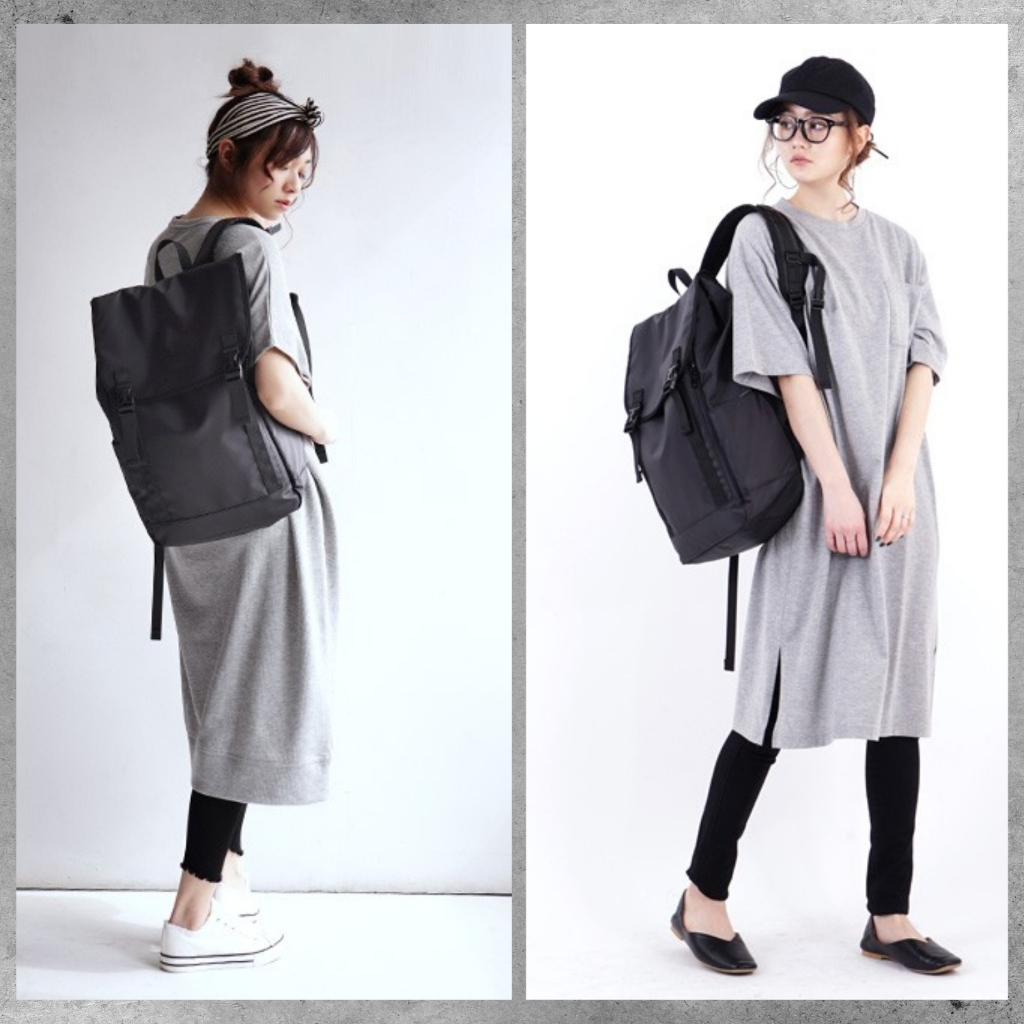 [ใหญ่สุด กันน้ำ!!] กระเป๋าเป้ anello Ness Flap PC Backpack AT-C2542