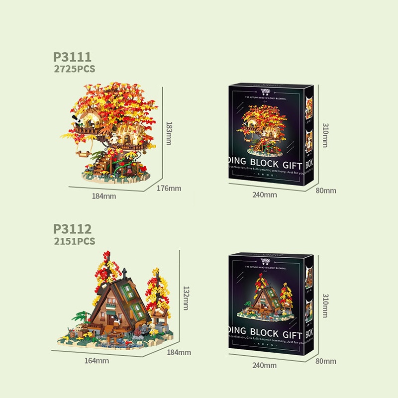 2000+PCS DIY ตัวต่อ บ้านต้นซากุระ แบบอย่างสถาปัตยกรรม บ้านต้นไม้ ขนาดใหญ่ ของเล่นตัวต่อ ของขวัญ - รูปที่ 7