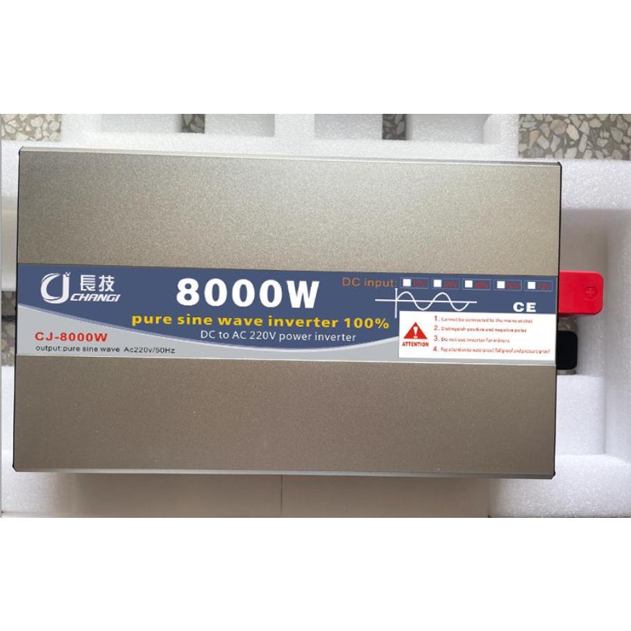 inverter Cj 8000w 12/24/48v dc to 220vac pure sine wave
