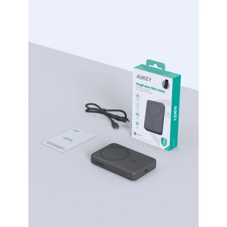 [CCC] AUKEY PB-MS04 10000mAh Qi Magnetic พาวเวอร์แบงค์ไร้สาย Power Bank รองรับ iPhone 16/15/14/13/12