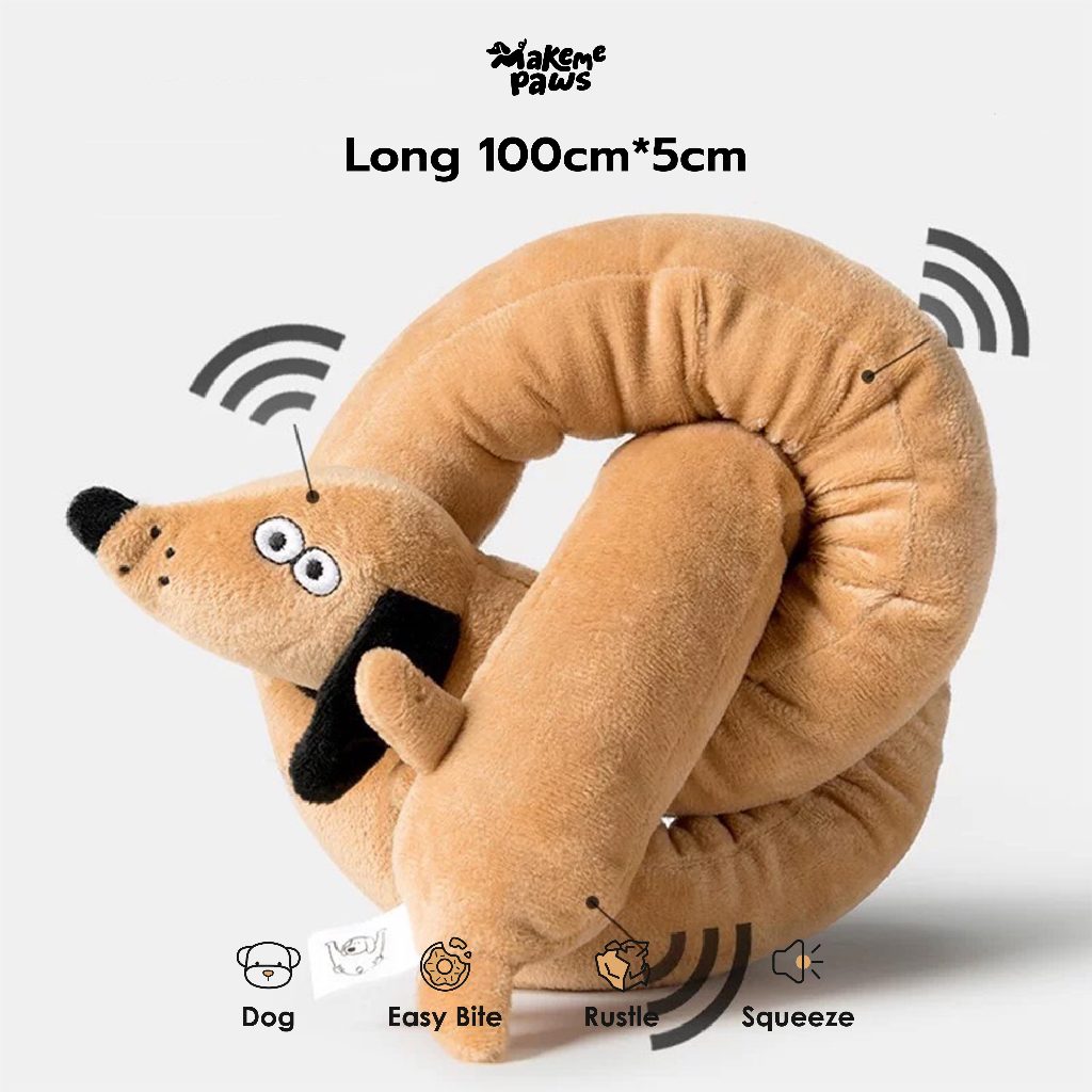 Long Sausage ของเล่นน้องหมา รูปหมาไส้กรอกยาว1เมตร