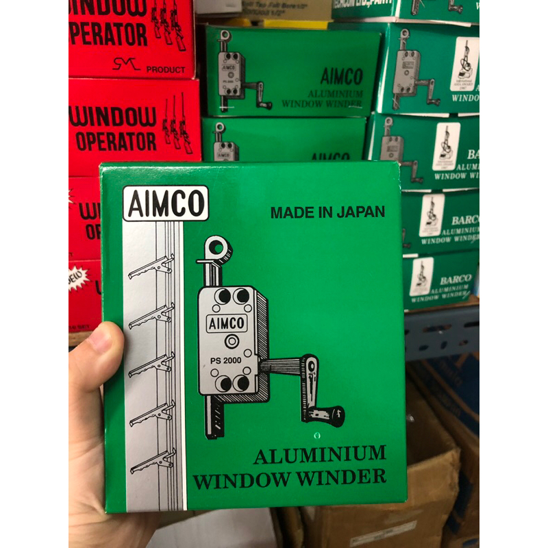 มือหมุนบานเกล็ด AIMCO ฝามิเนียม สีขาว ขายยกกล่อง (10 ชุดค่ะ)