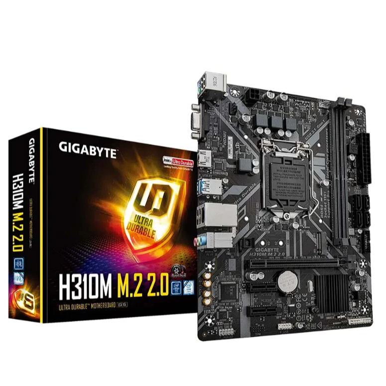 MAINBOARD (เมนบอร์ด) GIGABYTE H310M M.2 2.0 (REV. 1.2) (INTEL SOCKET 1151 DDR4 MICRO-ATX)