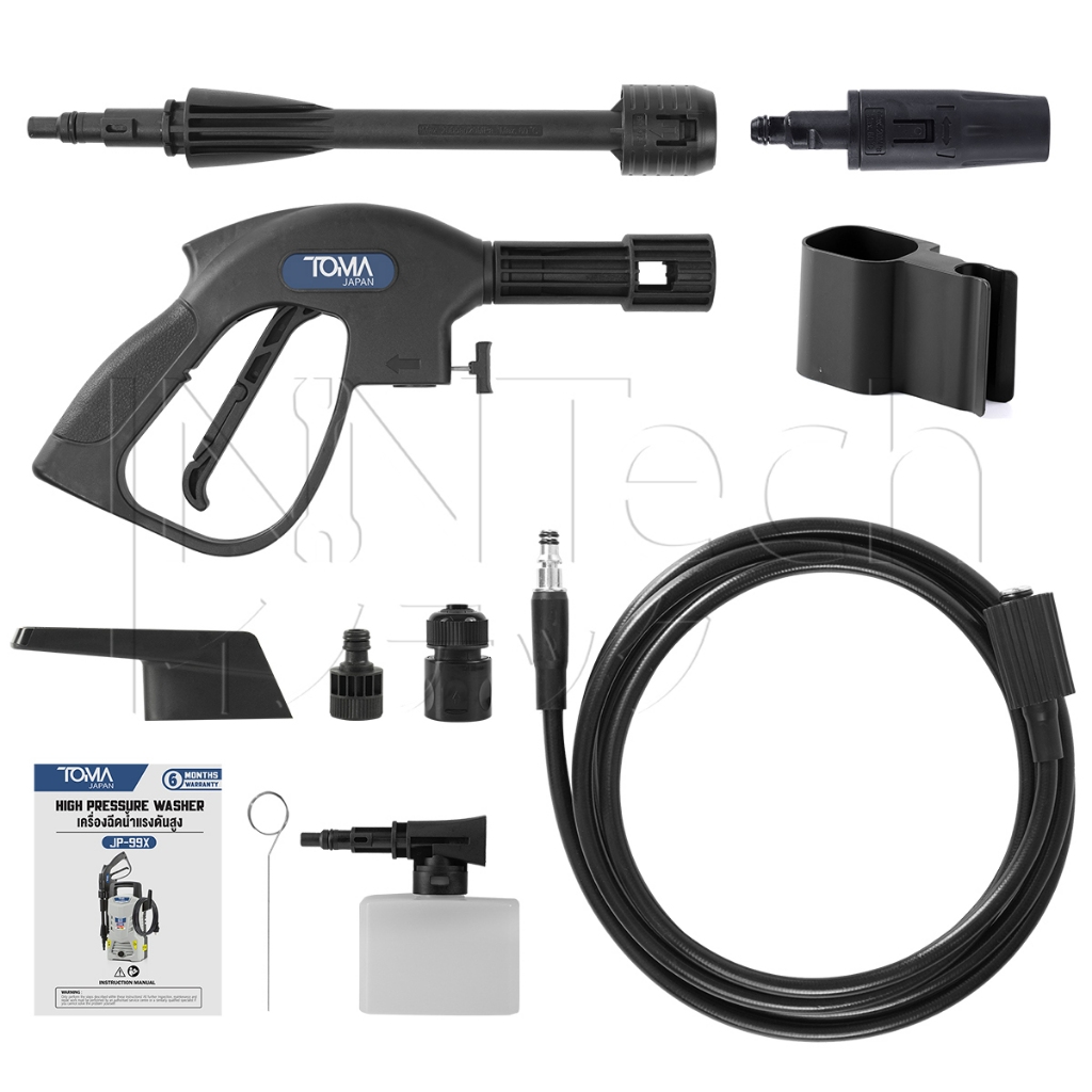 TOMA JAPAN เครื่องฉีดน้ำแรงดันสูง 150 บาร์ 1800 วัตต์ High Pressure Washer เครื่องฉีดน้ำ X-SERIES รุ่น JP-99X - รูปที่ 5