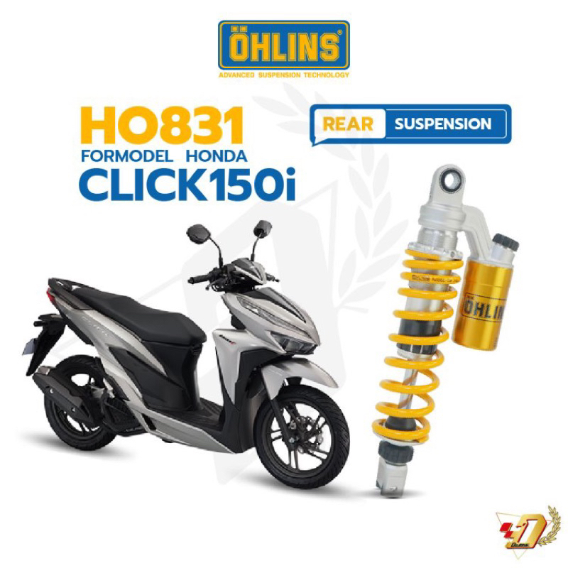 โช๊ค OHLINS HO831 ตรงรุ่น Honda Click150