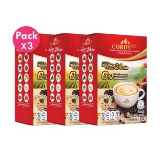 โปรโมชั่น 3 กล่อง กาแฟ Cordy plus คอร์ดี้ พลัส  3 กล่อง