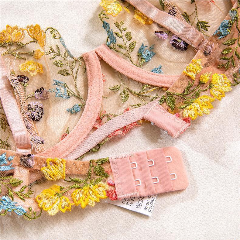 Hormones 💞💞 ชุดชั้นในเซ็กซี่ ชุดชั้นใน ซีทรู เย็บปักถักร้อย มี โครง ใส่สบาย พร้อมส่งจากไทย - รูปที่ 5