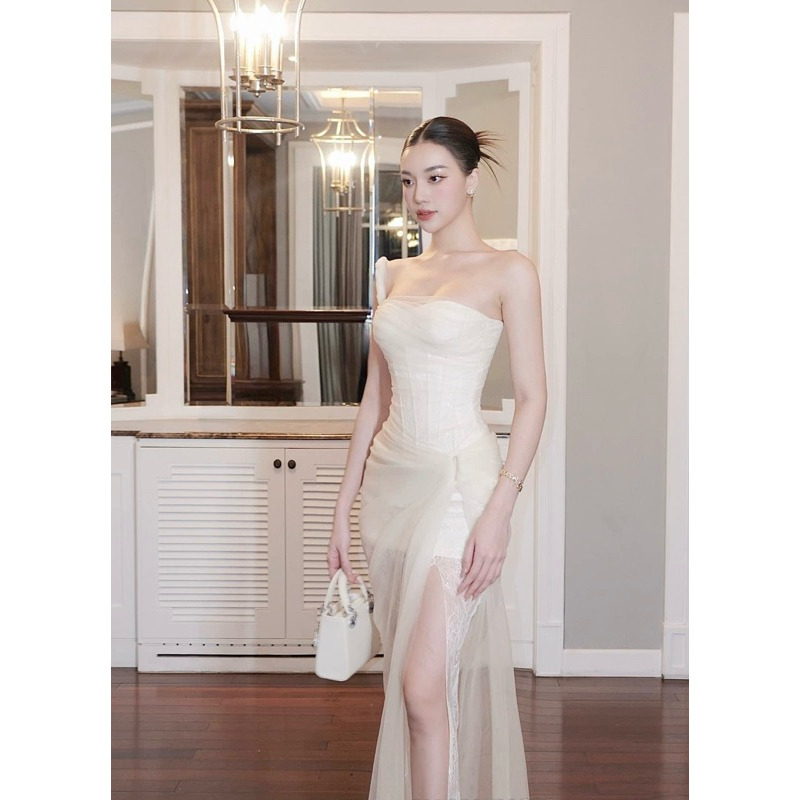 SARAH Dress-ชุดเวียดนาม แบรนด์Chouchou พร้อมส่ง