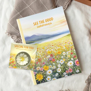 สมุดไดอารี่ บันทึกคำขอบคุณ See the good ฝึกมองในแง่บวก ของขวัญ พลังบวก Gratitude Jounal