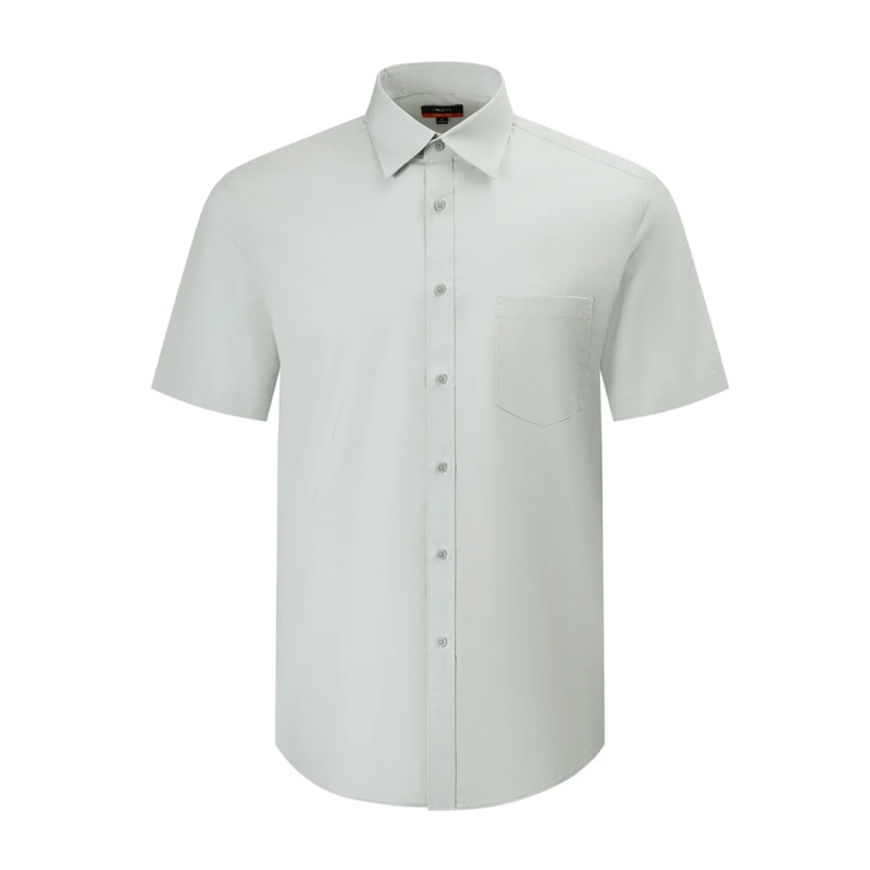 G2000 เสื้อเชิ้ตแขนสั้นสีเทาแบบเป็นทางการ เสื้อเชิ้ตผู้ชายทรง SMART FIT