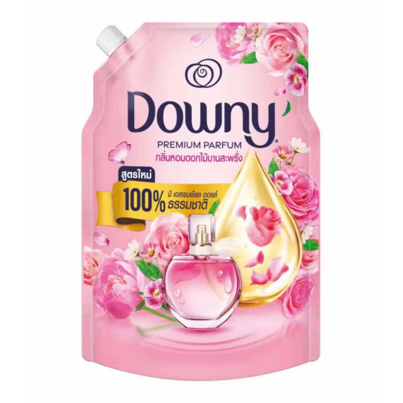 Downyดาวน์นี่น้ำยาปรับผ้านุ่มสูตรเข้มข้นพิเศษกลิ่นหอมดอกไม้บานสะพรั่ง1000 มล(อยู่ระหว่างปรับแพ็คเกจ)