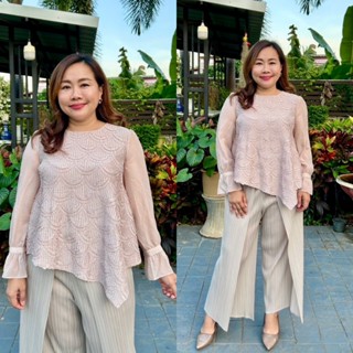 Pleatbynisa A554 เสื้ออัดพลีท เนื้อผ้าPolyester100%