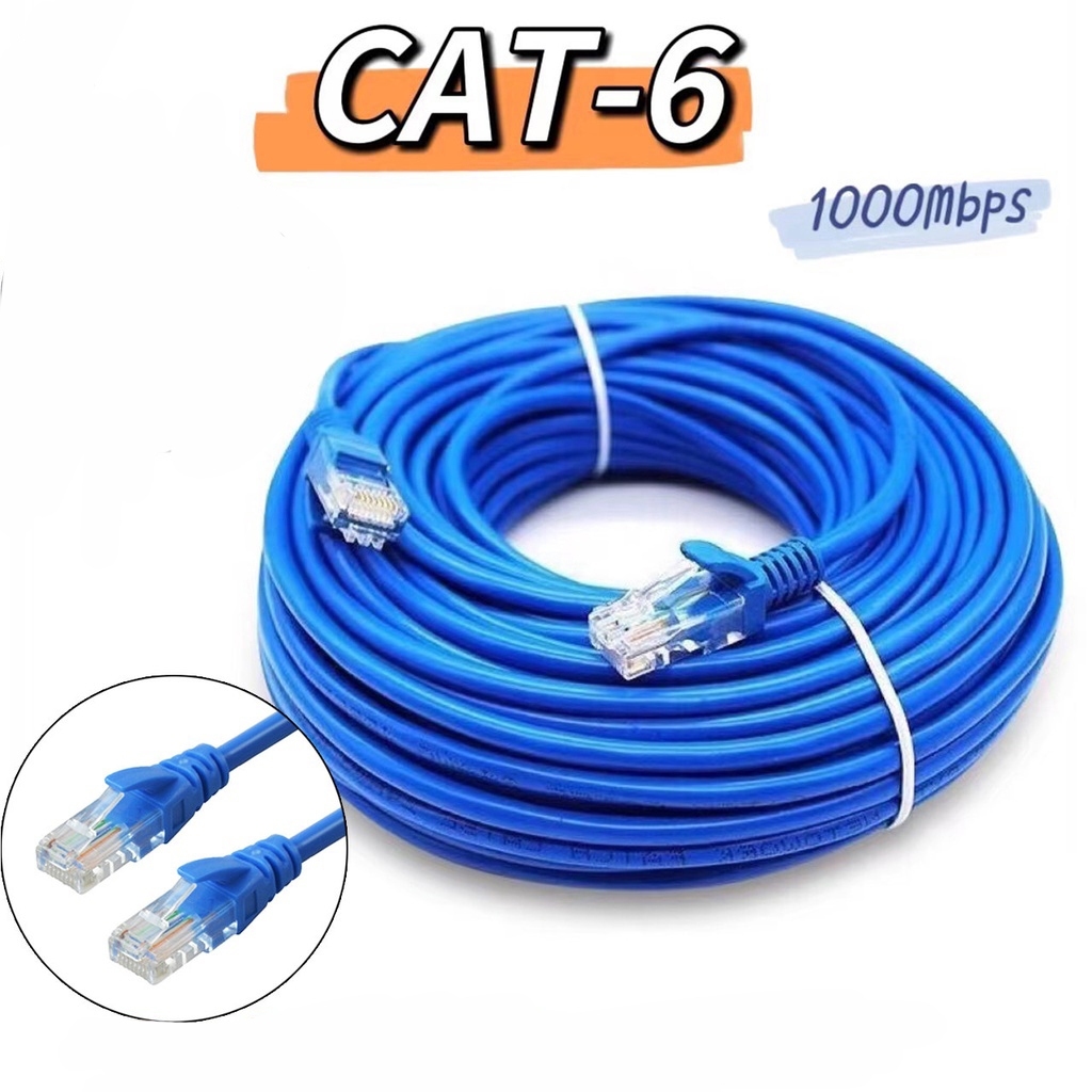 สาย Lan Cat6 10/100/1,000Mbps รองรับอินเทอร์เน็ต Gigabit Class