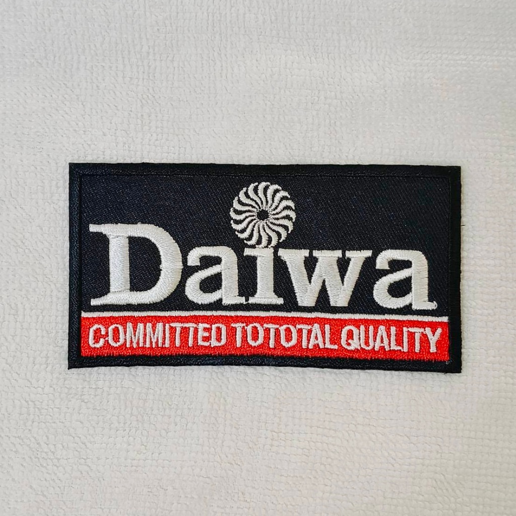 อาร์ม ตัวรีด ตัวรีดติดเสื้อ อาร์มติดเสื้อ Daiwa patch ไดว่า ไดวะ อุปกรณ์ตกปลา ตกแต่งเสื้อผ้า เหยื่อปลอม รอก DIY Sticker