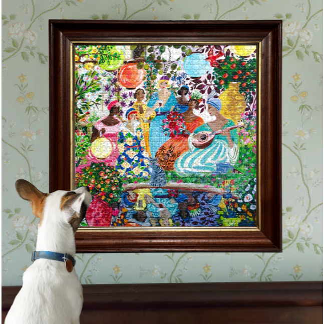 eeboo Garden Party 1000 Pc Sq Puzzle จิ๊กซอว์รูปปาร์ตี้ในสวนแบบ 1000 ชิ้น - รูปที่ 3